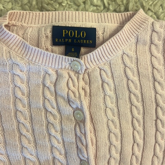 ♦️♦️Polo by Ralph Lauren Button Up Cardigan Sweater Size 6 - Picture 2 of 5